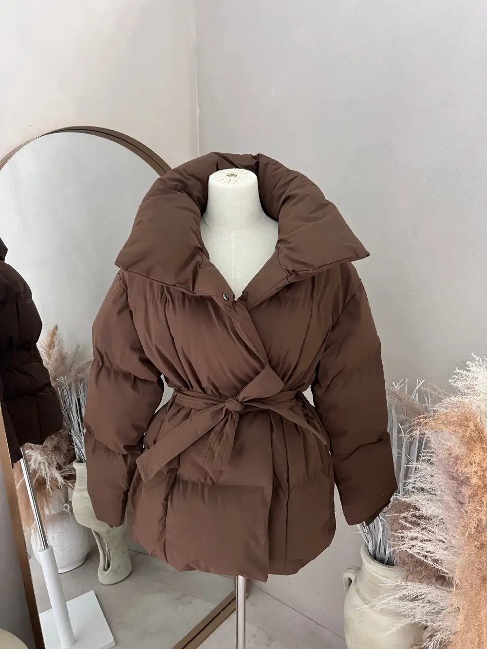 JANICE CHOCOLATE PUFFER JACKET